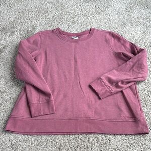 L.L. Bean Pink Long Sleeve Sweatshirt Size XL